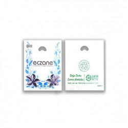 Eczane Poşeti 22x33 Cm (Orta Boy) El Geçme Bordo Mavi Çiçek Desenli (1 Kg)