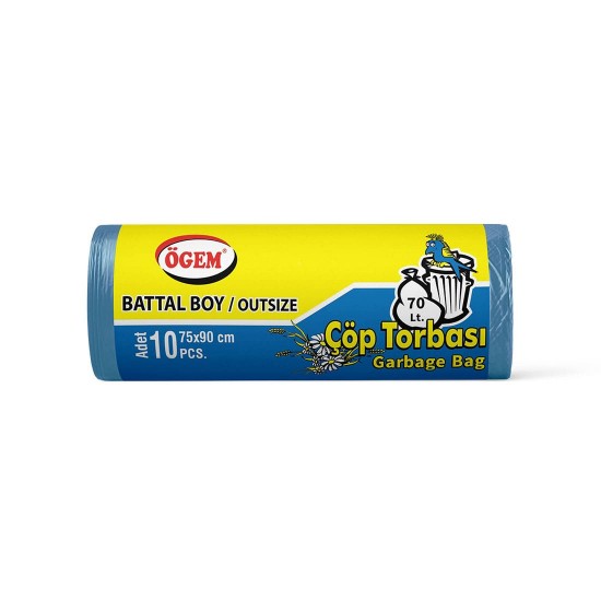 Çöp Torbası Battal Boy Mavi 75x90cm
