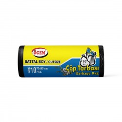 Çöp Torbası Battal Boy Siyah 75x90cm